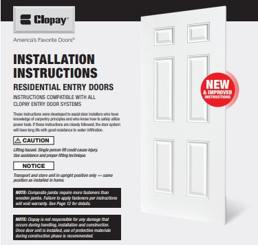 INSTALLATION INSTRUCTIONS