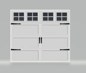 BRIDGEPORTE-LONG-PANEL-WHITE-GARAGE-DOOR-WITH-HARDWARE-ONE-CLEAR-CHOICE-GARAGE DOOR PRICING